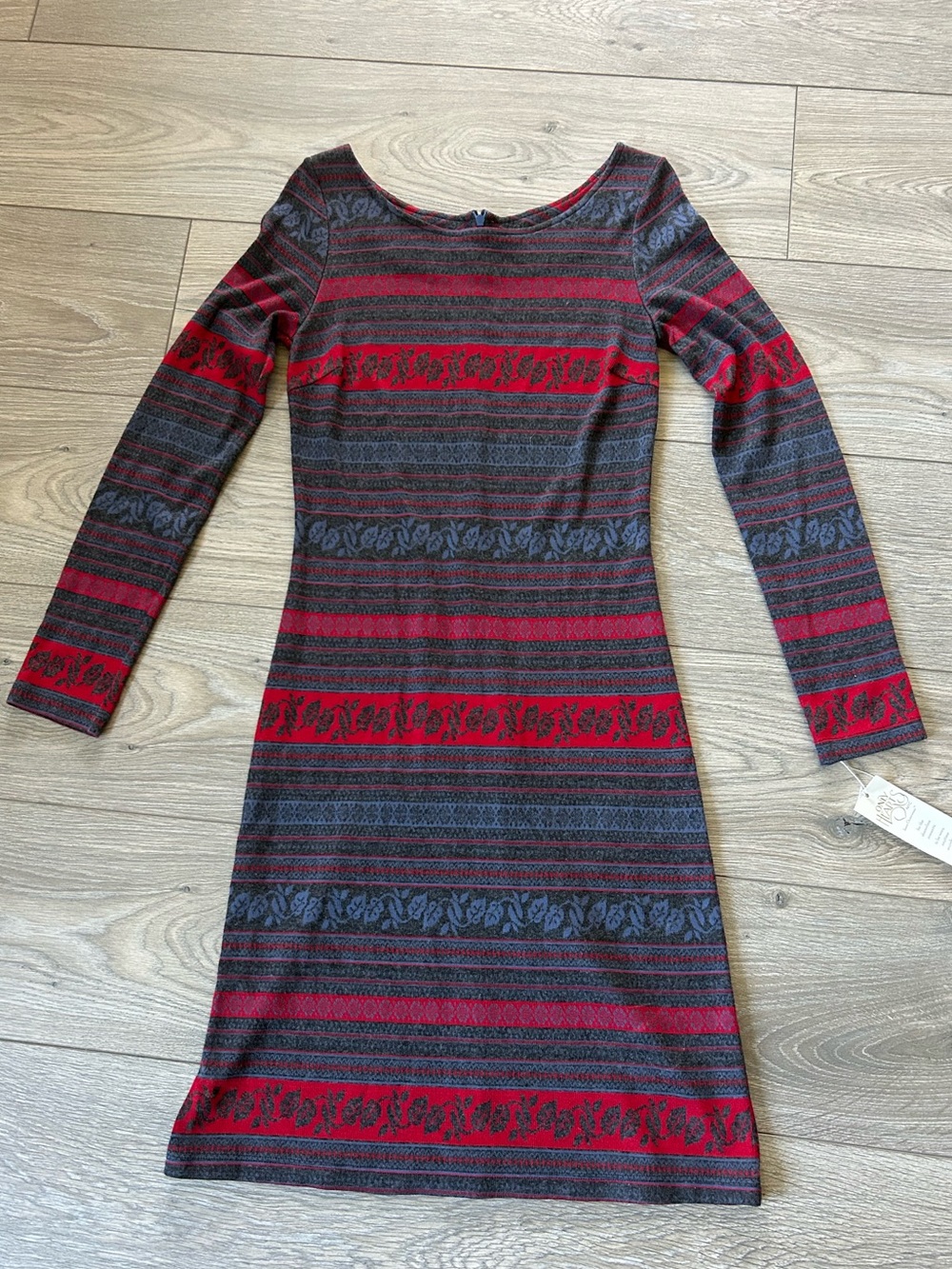 Only Hearts NYC Fair Isle Long Sleeve Dress Size Small New